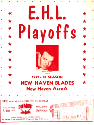 New Haven Blades Playoff Program  1958