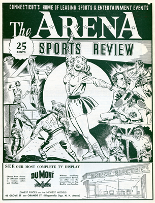 New Haven Blades Program 1957-58 Eastern Hockey League EHL