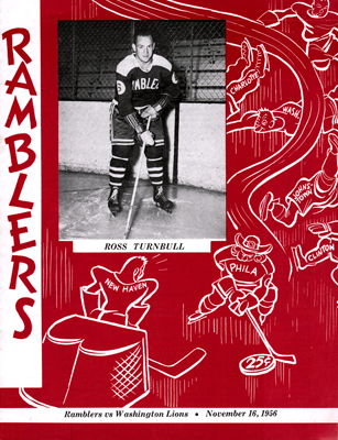 Philadelphia Ramblers Program 1956-57 - Ross Turnbull