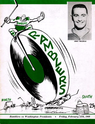 Philadelphia Ramblers Program 1959-60 Jerry Frizzelle