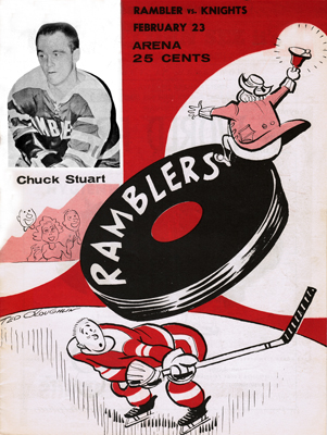 Philadelphia Ramblers Program 1961-62 Chuck Stuart
