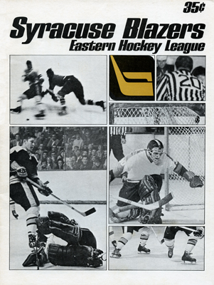 Syracuse Blazers Program 1968-69 Eastern Hockey League EHL