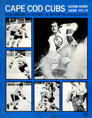 Cape Cod Cubs Program 1972-73 TheEHL.com