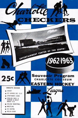 Charlotte Checkers Program 1962-63