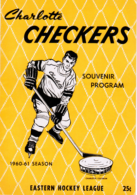 Charlotte Checkers Program 1960-61