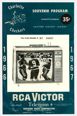 Charlotte Checkers Program 1966-67