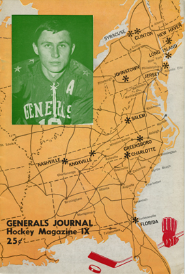 Greensboro Generals Program 1967-68 Kas Lysionek