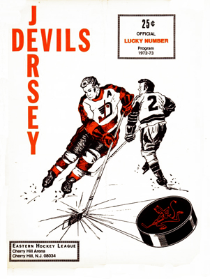 Jersey Devils Program 1972-73 Eastern Hockey League EHL