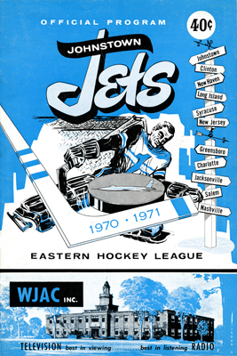 Johnstown Jets Program 1970-71 Eastern Hockey League EHL