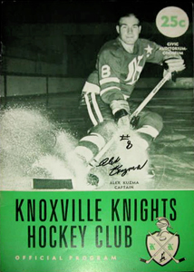 Eastern Hockey League - Knoxville Knights 1961-62 Game Program - Alex Kuzma