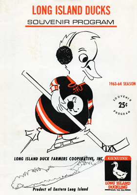 Long Island Ducks Program  1963-64  TheEHL.com