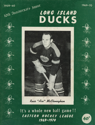 Long Island Ducks Program 1969-70 Eastern Hockey League