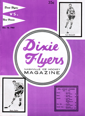 Nashville Dixie Flyers Program 1965-66