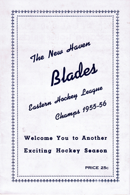 New Haven Blades Program 1956-57
