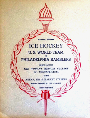 Philadelphia Ramblers Program 1956-57 vs US