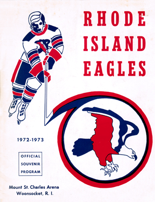 Rhode Island Eagles Program 1972-73 Eastern Hockey League EHL