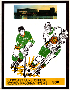 Suncoast Suns 1972-73 Program - Click to Enlarge