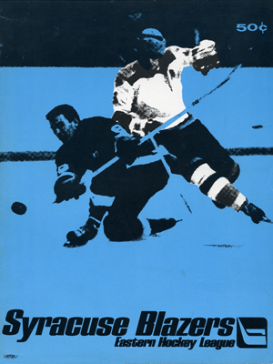 Syracuse Blazers Program  1970-71 Eastern Hockey League EHL