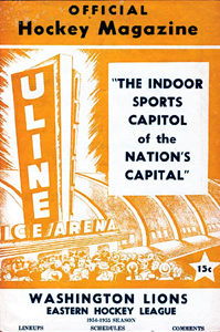 Washington Lions 1954-55 Program